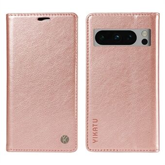 YIKATU YK-006 voor Google Pixel 8 Pro Hoesje met Litchi textuur lederen portemonnee-telefoonhoesje.