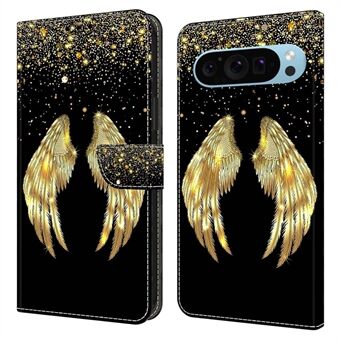 Voor Google Pixel 9 Pro XL Hoesje met standaard 3D patroon PU lederen Flip Wallet Telefoonhoes.