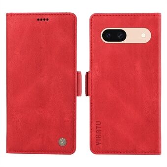 YIKATU YK-005 voor Google Pixel 8a hoesje PU-leer Skin-touch Wallet Flip telefoonhoes.