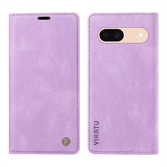 YIKATU YK-004 Hoesje voor Google Pixel 8a – Huid-touch lederen magnetische absorptie telefoonhoes