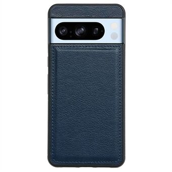 Voor de Google Pixel 9 Pro XL Case Kalf Textuur Lederen Gecoate TPU Beschermhoes voor Telefoon