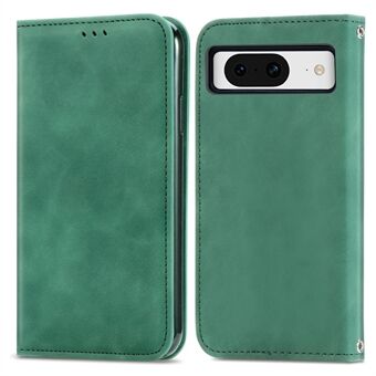 Voor de Google Pixel 8a Book Style Flip Case PU Leren Hoesje, dat het gevoel van de huid aanraakt.