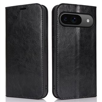 Voor Google Pixel 9 / Pixel 9 Pro Hoesje Waxy Split Lederen Portemonnee-Stand Protective Telefoonhoesje
