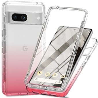 Voor Google Pixel 8a hoesje Ingebouwde PET-schermbeschermer PC+TPU Volledige bescherming Schokbestendige telefoonhoes.