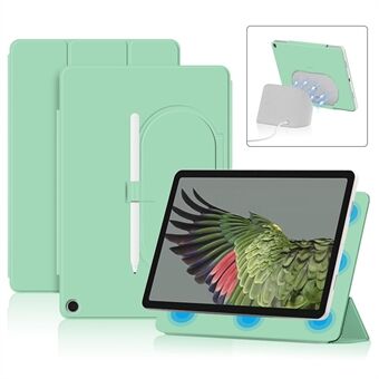 Voor de Google Pixel Tablet Tri-fold Stand Cover PU Lederen Magnetische Absorptie Slimme Tablet Hoes.