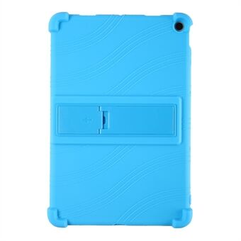 Voor de Google Pixel Tablet Siliconen Hoesje met Inklapbare Stand en Schokbestendige Tablet Cover.