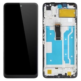 OEM Grade S LCD scherm en digitizer unit + frame vervangend onderdeel (zonder logo) voor Huawei P Smart 2021 / Y7a - Zwart