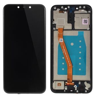 OEM display en digitalisering montage + frame vervangend onderdeel voor Huawei Mate 20 Lite - Zwart