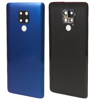 Voor Huawei Mate 20 X Back Battery Behuizing Cover met Camera Ring Lens Cover Onderdeel (zonder Logo) - Blauw