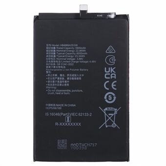 Voor Honor Play 50 Plus 5G 3.89V 5900mAh Li-Polymeer Batterijmontageonderdeel (Zonder Logo) (Code: HB4966A2EGW)