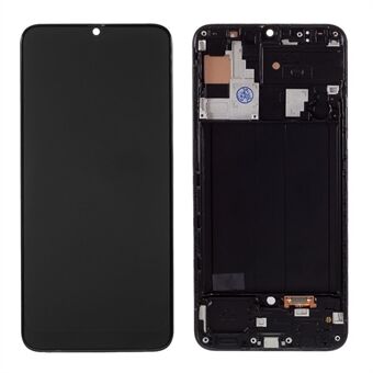 LCD scherm en digitalisering collectie + frame TFT versie (zonder logo) voor Samsung Galaxy A30 A305 - Zwart