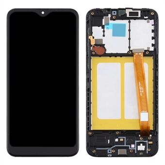 OEM LCD scherm en digitaliserende montage + frame reparatie onderdeel (zonder logo) voor Samsung Galaxy A20e SM-A202F - Zwart