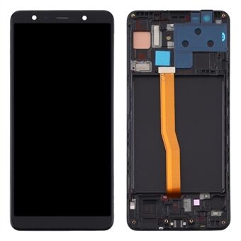 Lcd-scherm en Digitizer Montage + Frame Reparatie Onderdeel (Zonder Logo, TFT Editie) voor Samsung Galaxy A7 (2018) SM-A750 - Zwart