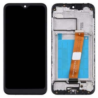 Montage LCD scherm en digitalisering montage + framedeel (brede flexibele kabel) voor Samsung Galaxy A01 A015