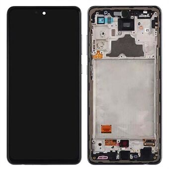 Voor Samsung Galaxy A72 4G A725 Grade S AMOLED-display en digitizer + frame-eenheid (zonder logo) - Zwart