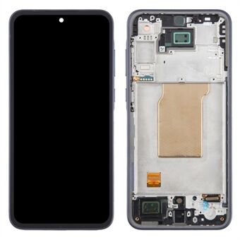 Voor Samsung Galaxy A35 5G A356B OEM klasse S AMOLED scherm en digitizer assemblage + frame (zonder logo) - Zwart