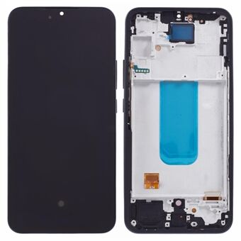 Voor Samsung Galaxy A34 5G A346 Grade C OLED scherm en digitaliseringsassemblage + frame vervangingsonderdeel (zonder logo) - Zwart