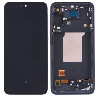 Voor Samsung Galaxy A55 5G A556 Klasse C OLED-scherm en digitalizer assemblage + frame (zonder logo) - Donkerblauw