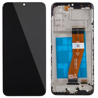 Voor Samsung Galaxy A02s (164,2x75.9x9.1mm) A025 Grade S OEM Lcd-scherm en Digitizer Vergadering + Frame Deel (zonder Logo)