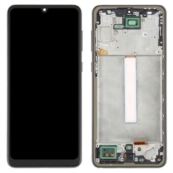 Voor Samsung Galaxy A33 5G A336 Graad C OLED scherm- en digitizer-assemblage + frameonderdeel (zonder logo) - Zwart