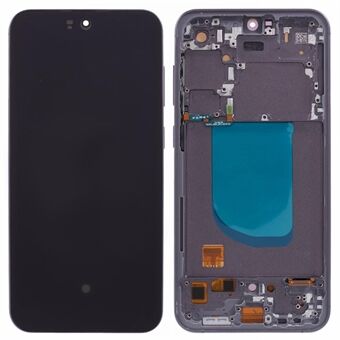 Voor Samsung Galaxy S23 FE S711 C Grade OLED Scherm en Digitizer Assembly + Frame Vervangingsonderdeel (Zonder Logo) - Grijs