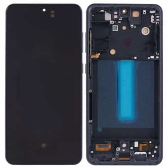 Voor Samsung Galaxy S21 FE 5G G990 Grade C OLED Scherm en Digitalizer Assembly + Frame (Zonder Logo) - Grafiet