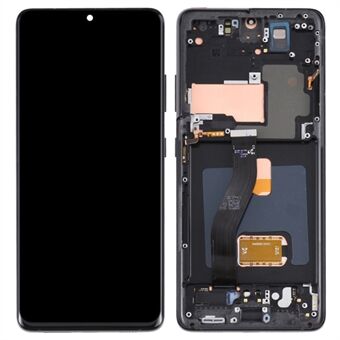 Voor Samsung Galaxy S21 Ultra 5G G998 Klasse C OLED-Scherm en Digitizer-Assemblage + Frame (zonder logo) - Zwart