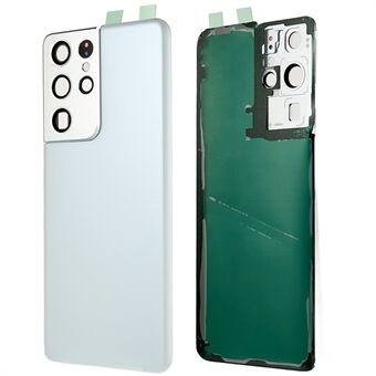 Voor Samsung Galaxy S21 Ultra 5G G998 Batterij Behuizing met Sticker + Camera Lens Cover