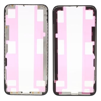 Voor iPhone XS 5,8 inch LCD-voorste framesteun met smeltlijm - zwart