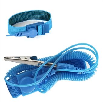 BST Anti Static ESD polsband grond Verstelbare elastische armband - blauw