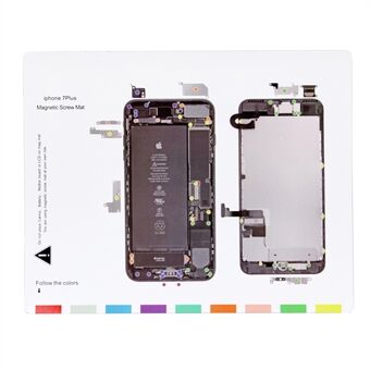 Voor iPhone 7 Plus 5.5 Professionele magnetische schroefmatkaart reparatietool