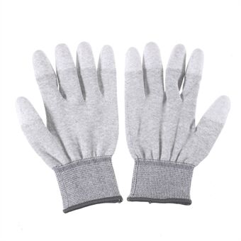 TOP FIT PU Gecoate vinger Anti-vingerafdruk Snijbescherming Handschoen maat L