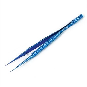 RELIFE RT-15B Pincet met gebogen punt Titaniumlegering 0,15 mm punt Precision springdraadpincet Handgereedschap