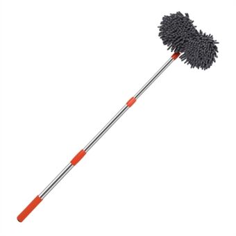 Dual Chenille Mop Head Telescopische Autowasmop 360 graden rotatie Autowasborstel