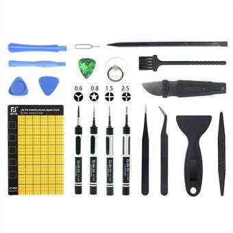 JF-8128 Professionele 19-in-1 Schroevendraaier Pry Tool Demonteren Opening Reparatie Set voor iPhone Samsung