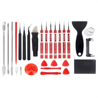 JF-8175 28-in-1 schroevendraaiers Reparatie Opening Pry Tool Kit voor MacBook mobiele telefoons