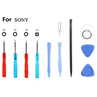 JF-8114 Professionele 11-in-1 Schroevendraaier Pijp Afzonderlijke Opening Reparatie Tool Kit voor Sony Smartphone en Tablet