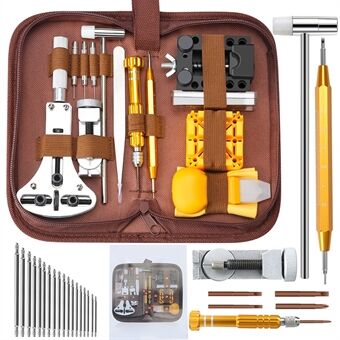 149 stks Horlogemaker Horloge Reparatie Tool Kit Horloge Band Link Pin Remover Back Case Opener Spring Bar Set