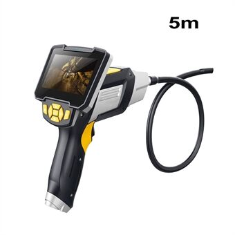 Inskam112 Industriële endoscoop waterdichte inspectiecamera met 6 LED-lampen Professionele borescoop 4.3-inch 1080P LCD-scherm en 5M tube.