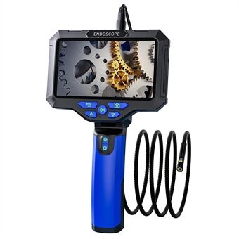 T28 5,5mm Dual Lens Endoscoop met 4 stuks Licht 1m 5-inch 1080P Digitale Industriële Borescope