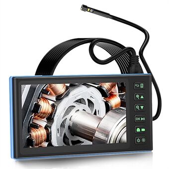 T23 Industriële Endoscoop met 6 LED-lichten 10m 5,5mm Dual Lens 7 inch 1080P Digitale Borescoop IP67 Camera