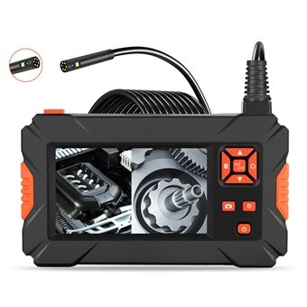 P130 5m harde draad waterdichte LED-inspectiecamera voor afvoerpijp HD 5,5 mm dual-lens 4,3-inch scherm borescope