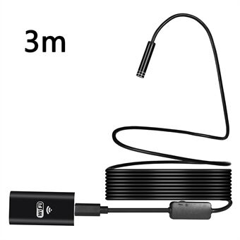 YPC100 3m Flexibele Draad WiFi Borescoop 8mm Cameralens Mobiele Telefoon Inspectie Endoscoop