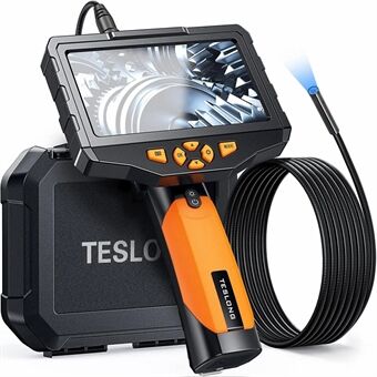 TESLONG NTS300 1m Draad 5.5mm Lens Waterdichte Endoscoop 5.0-inch LCD Scherm Inspectie Borescoop