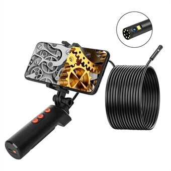 F280 2m Harde Draad 8mm Dual Lens WiFi Industriële Endoscoop Dimbare 9-LED Hand-held Waterdichte Rioolleiding Inspectie Camera