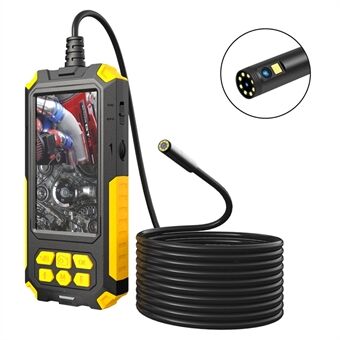 P50 5m Harde Draad 8mm Dual Lens Industriële Endoscoop 4.5 inch Scherm Draagbare Waterdichte HD Borescope Pijp Inspectie Camera