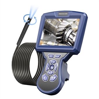 MS550 2 m draad 360 graden rotatie 8,5 mm dubbele lens endoscoop 5-inch scherm industriële inspectiecamera