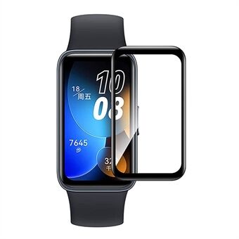 1Pc HD Clear Screen Protector voor Huawei Band 8, Black Edge Anti- Scratch 3D PET Screen Film