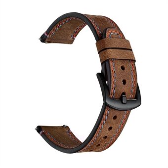 22mm echt leer Crazy Horse textuur horlogeband voor Huawei Watch GT / Watch 2 / Watch Magic