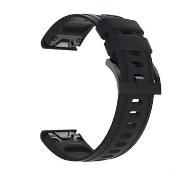 Siliconen Smart horlogeband vervanging voor Garmin Fenix ​​​​7S / 6S Pro/ 6S / 6X / 6 / 5S Plus/ 5S / Instinct 2S - zwart